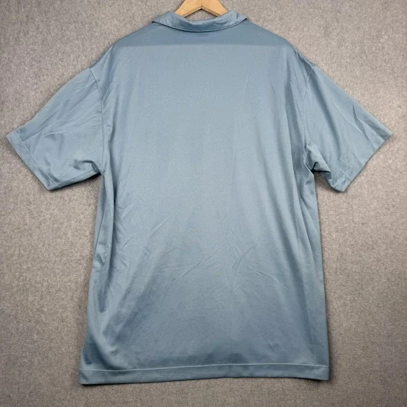 Nike Golf Polo Shirt Mens 2XL Light Blue Dri FIT Briggs & Stratton Embroidered - Picture 2 of 11